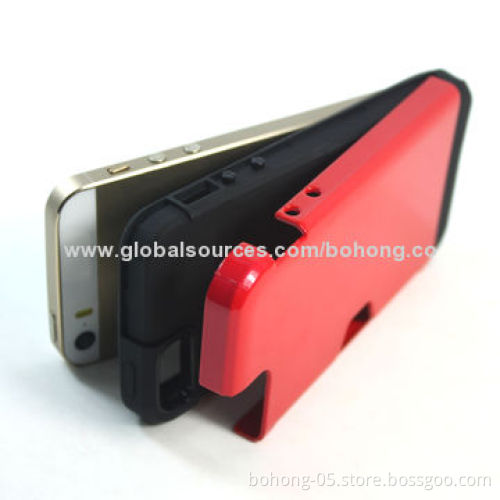 PC + TPU Separated 2-in-1 Cases for iPhone 5s with edge card hole, different colors available